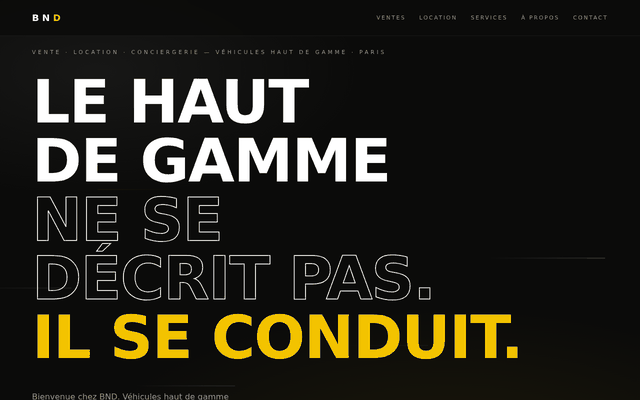 Aperçu animé du site BND